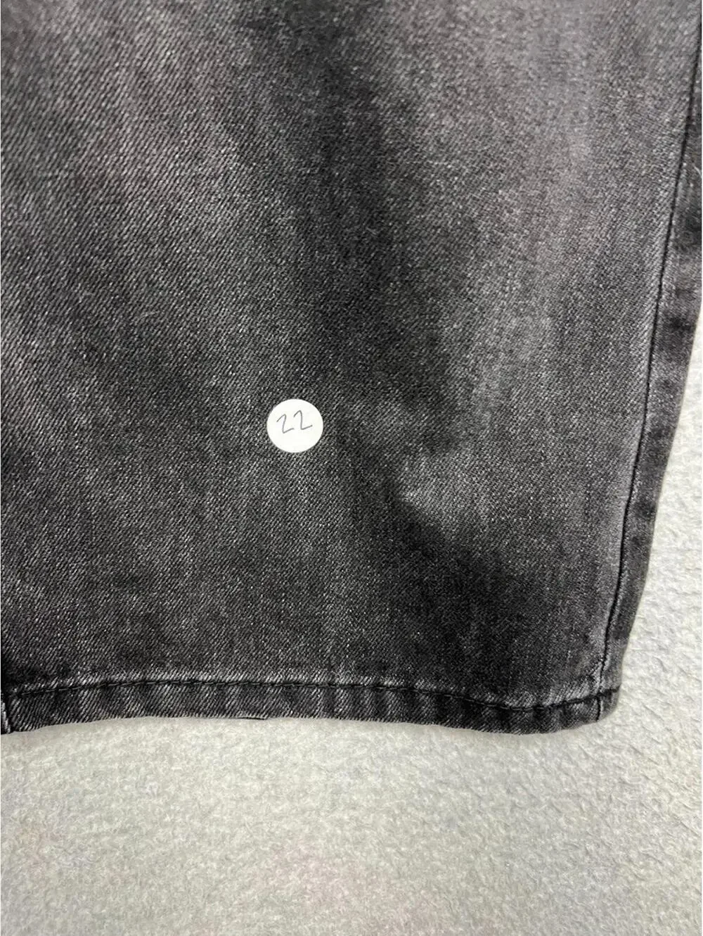 Judy Blue Rigid Magic Denim Jeans 90s Straight High Waist 14W Distress Black